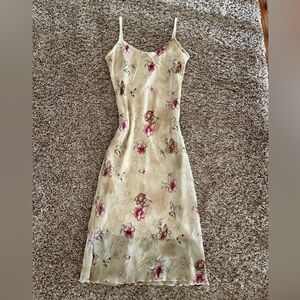 Vintage floral 90s slip dress
